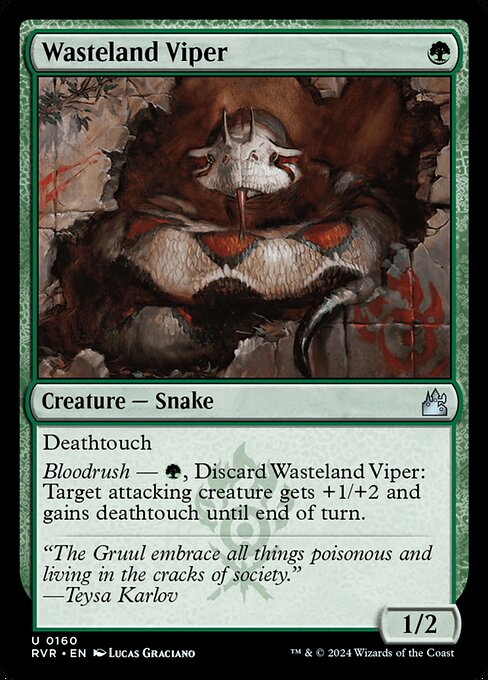 Ravnica Remastered - 160 - Wasteland Viper - Uncommon