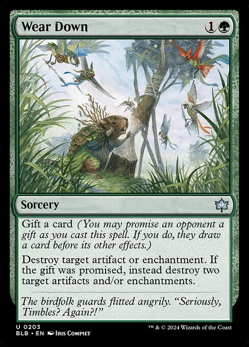 Bloomburrow - 203 - Wear Down - Uncommon