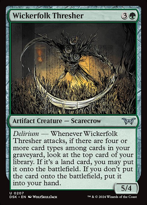 Duskmourn: House of Horror - 207 - Wickerfolk Thresher - Uncommon
