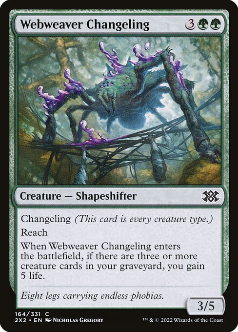 Double Masters 2022 - 164 - Webweaver Changeling - Common