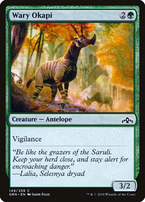 Guilds of Ravnica - 149 - Wary Okapi - Common