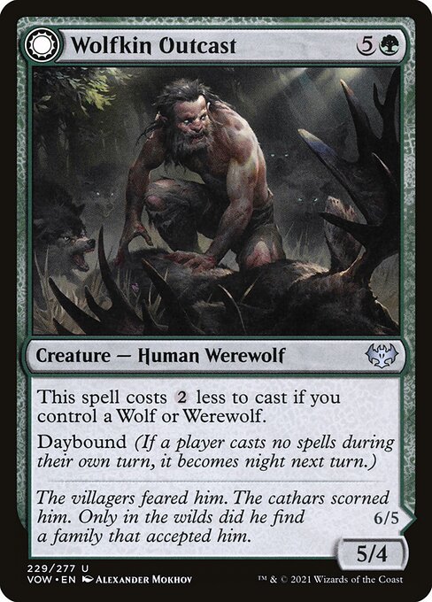 Innistrad: Crimson Vow - 229 - Wolfkin Outcast // Wedding Crasher - Uncommon