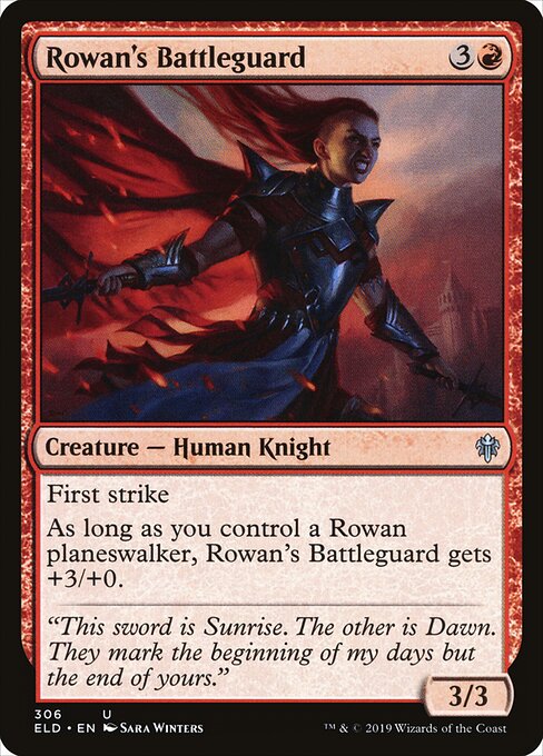 Throne of Eldraine - 306 - Rowan's Battleguard - Uncommon
