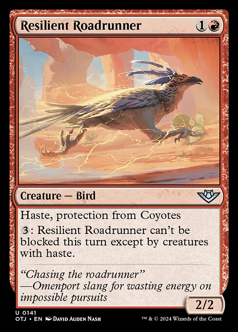 Outlaws of Thunder Junction - 141 - Resilient Roadrunner - Uncommon