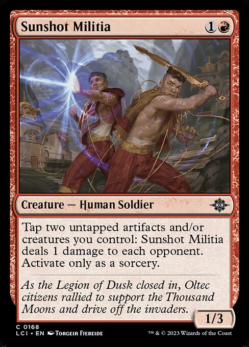 The Lost Caverns of Ixalan - 168 - Sunshot Militia - Common