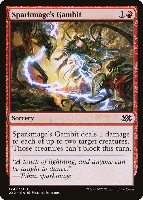 Double Masters 2022 - 124 - Sparkmage's Gambit - Common