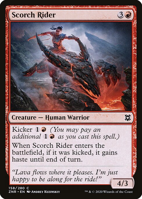Zendikar Rising - 158 - Scorch Rider - Common