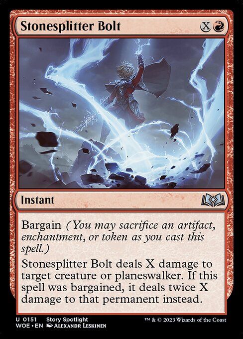 Wilds of Eldraine - 151 - Stonesplitter Bolt - Uncommon