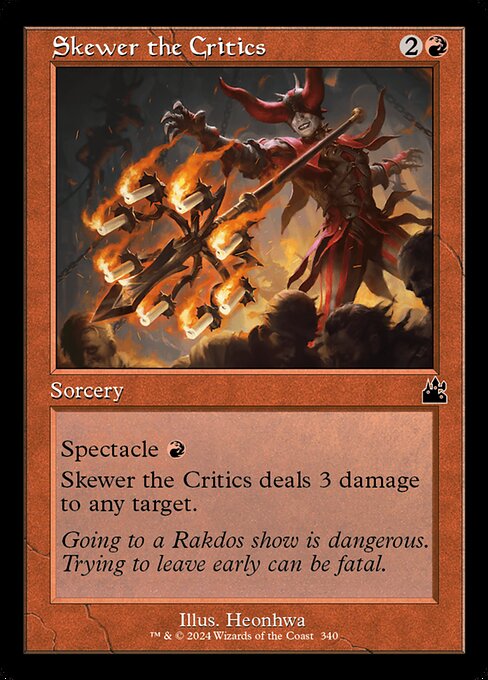 Ravnica Remastered - 340 - Skewer the Critics - Common