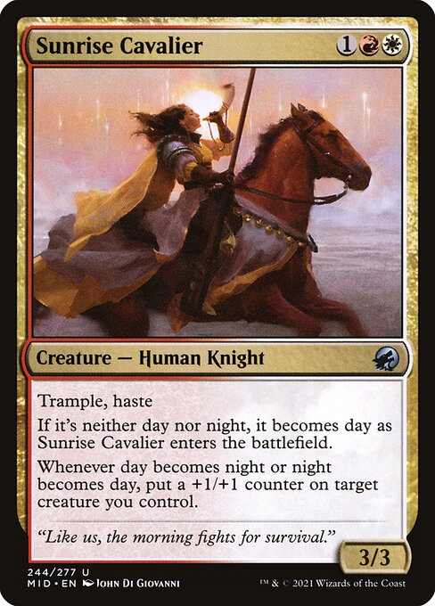 Innistrad: Midnight Hunt - 244 - Sunrise Cavalier - Uncommon