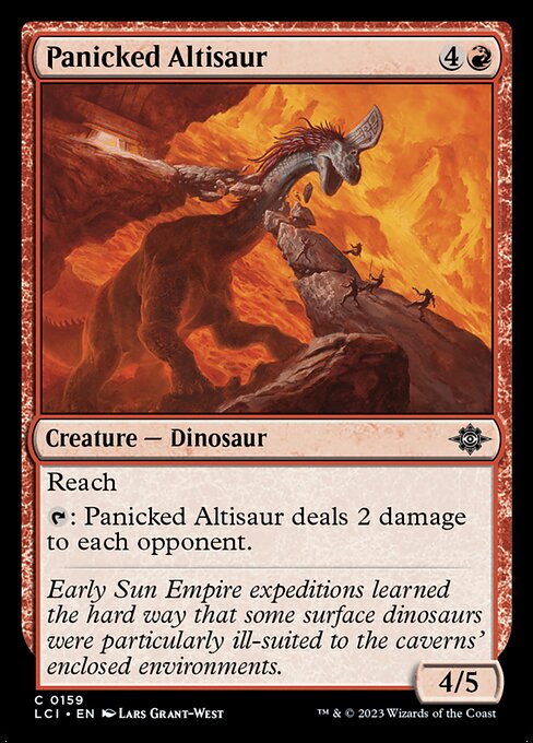 The Lost Caverns of Ixalan - 159 - Panicked Altisaur - Common