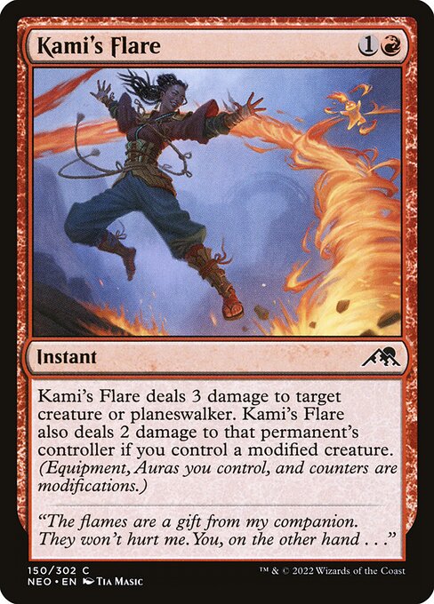 Kamigawa: Neon Dynasty - 150 - Kami's Flare - Common