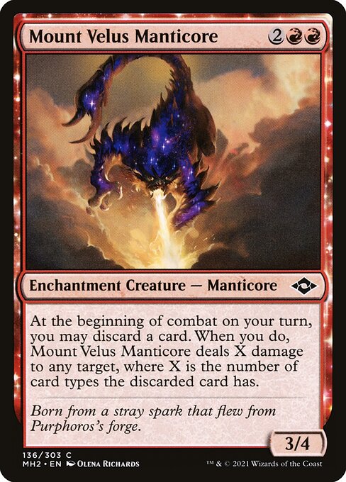 Modern Horizons 2 - 136 - Mount Velus Manticore - Common