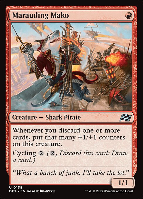 Aetherdrift - 138 - Marauding Mako - Uncommon
