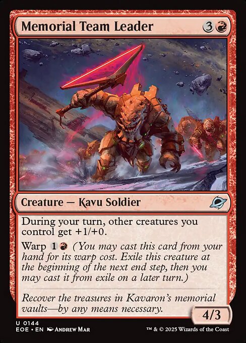 Edge of Eternities - 144 - Memorial Team Leader - Uncommon