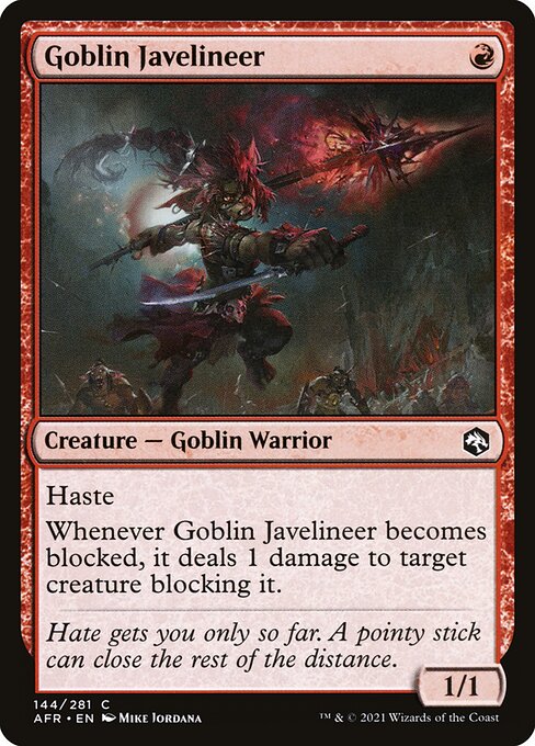 Adventures in the Forgotten Realms - 144 - Goblin Javelineer - Common