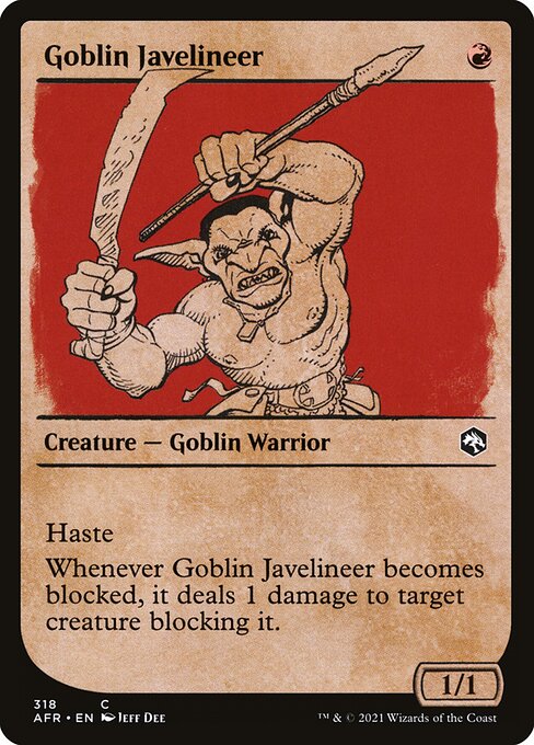 Adventures in the Forgotten Realms - 318 - Goblin Javelineer - Common