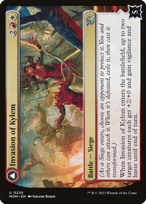 March of the Machine - 235 - Invasion of Kylem // Valor's Reach Tag Team - Uncommon