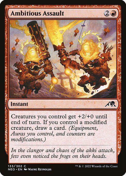 Kamigawa: Neon Dynasty - 133 - Ambitious Assault - Common