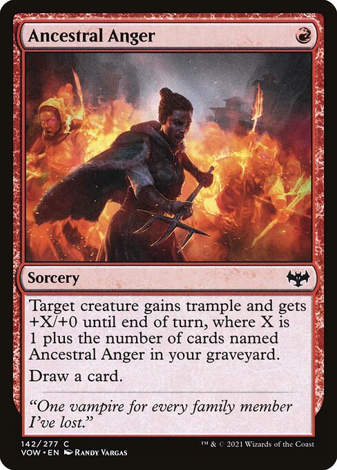 Innistrad: Crimson Vow - 142 - Ancestral Anger - Common
