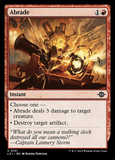 The Lost Caverns of Ixalan - 131 - Abrade - Common