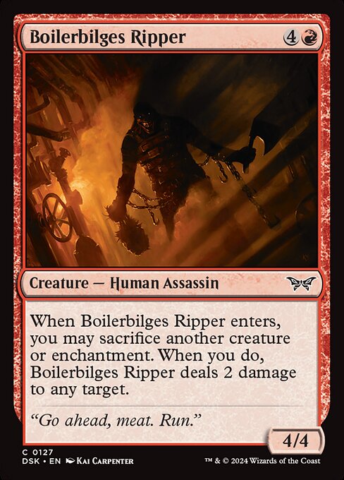 Duskmourn: House of Horror - 127 - Boilerbilges Ripper - Common