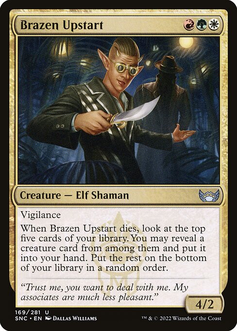 Streets of New Capenna - 169 - Brazen Upstart - Uncommon