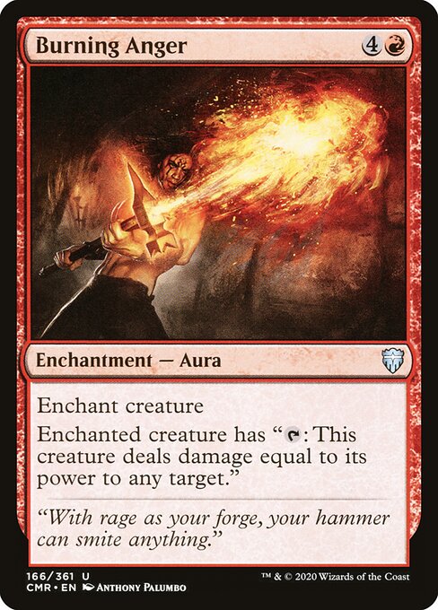 Commander Legends - 166 - Burning Anger - Uncommon