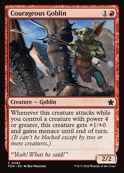 Foundations - 82 - Courageous Goblin - Common