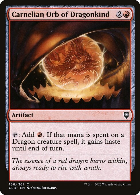 Commander Legends: Battle for Baldur's Gate - 166 - Carnelian Orb of Dragonkind - Common
