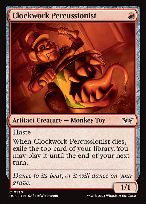 Duskmourn: House of Horror - 130 - Clockwork Percussionist - Common