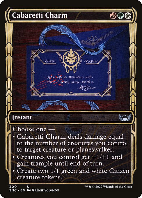 Streets of New Capenna - 300 - Cabaretti Charm - Uncommon