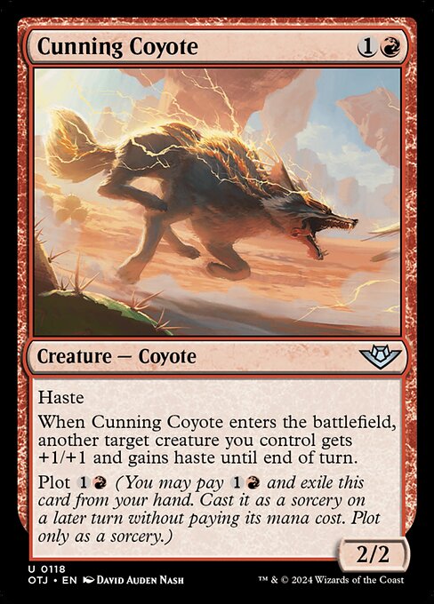 Outlaws of Thunder Junction - 118 - Cunning Coyote - Uncommon
