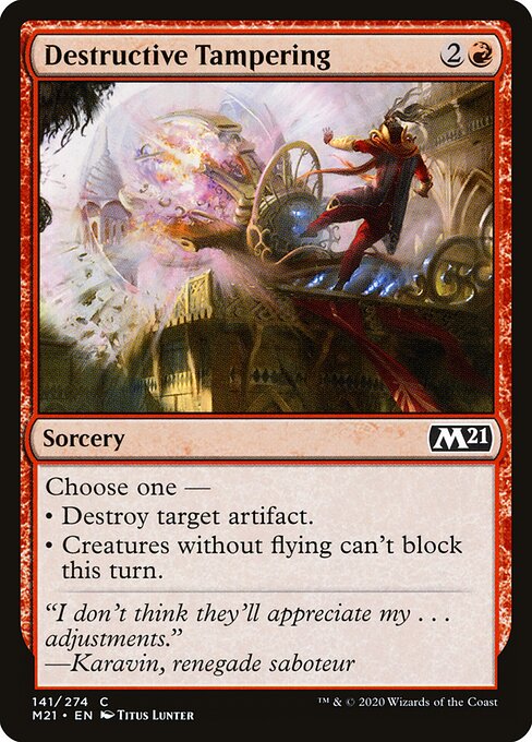 Core Set 2021 - 141 - Destructive Tampering - Common