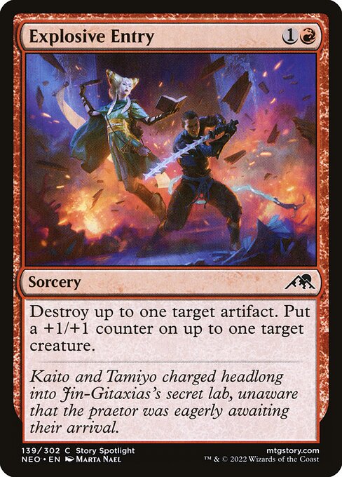 Kamigawa: Neon Dynasty - 139 - Explosive Entry - Common