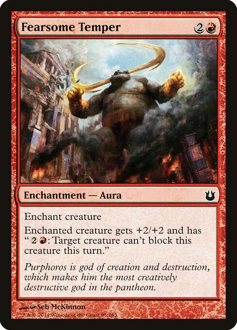 Born of the Gods - 95 - Fearsome Temper - Common