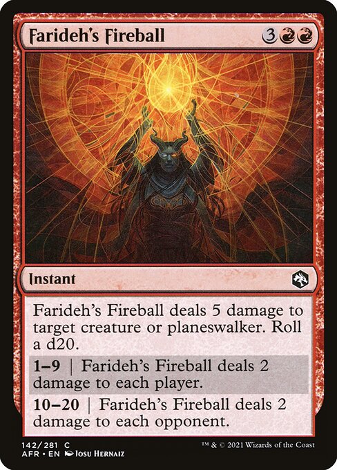 Adventures in the Forgotten Realms - 142 - Farideh's Fireball - Common