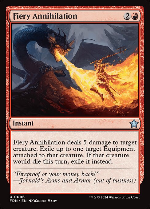 Foundations - 86 - Fiery Annihilation - Uncommon