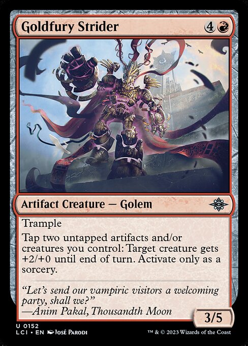 The Lost Caverns of Ixalan - 152 - Goldfury Strider - Uncommon