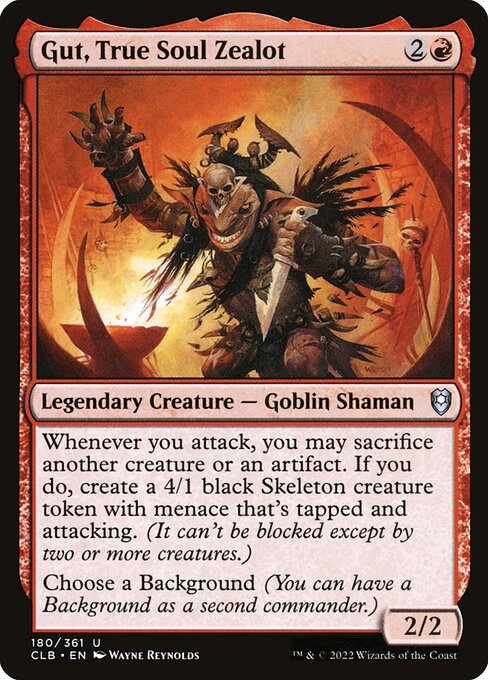 Commander Legends: Battle for Baldur's Gate - 180 - Gut, True Soul Zealot - Uncommon