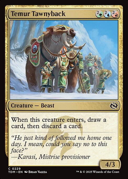 Tarkir: Dragonstorm - 229 - Temur Tawnyback - Common