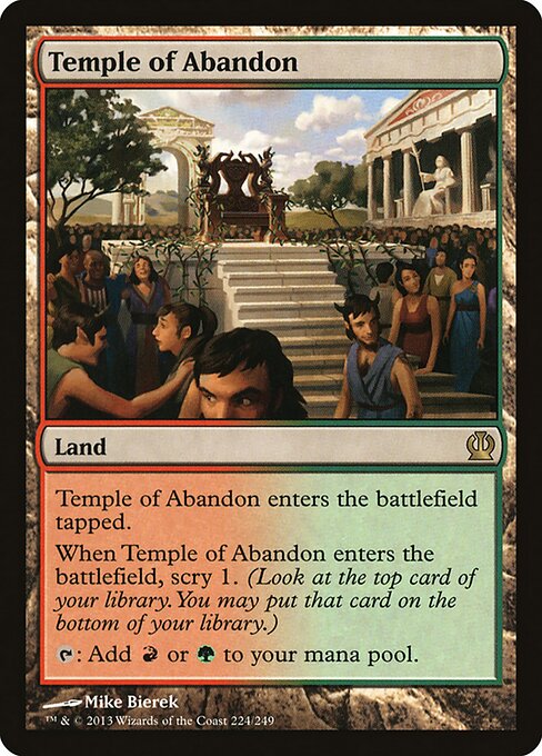 Theros - 224 - Temple of Abandon - Rare
