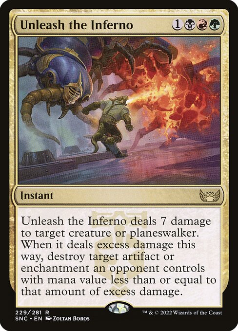 Streets of New Capenna - 229 - Unleash the Inferno - Rare