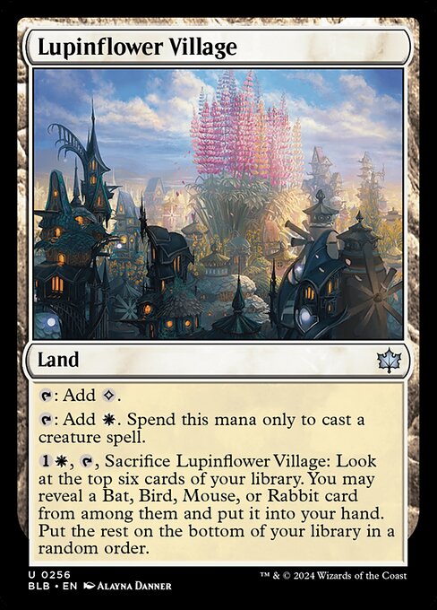 Bloomburrow - 256 - Lupinflower Village - Uncommon