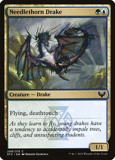 Strixhaven: School of Mages - 208 - Needlethorn Drake - Common