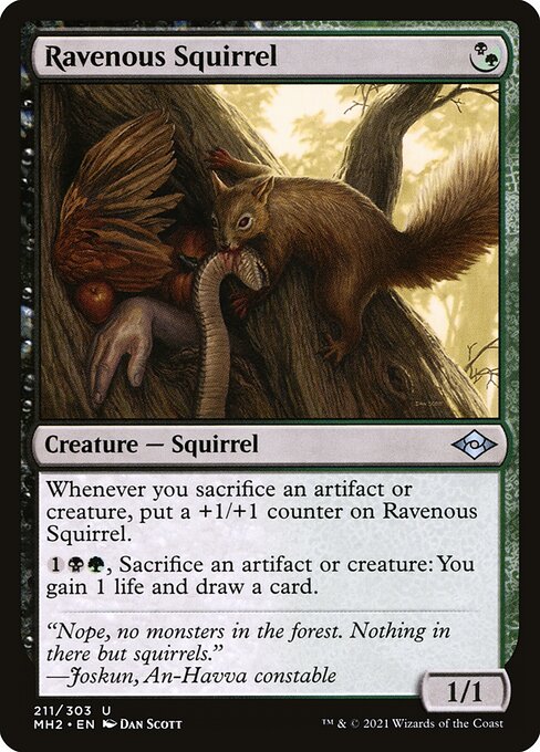 Modern Horizons 2 - 211 - Ravenous Squirrel - Uncommon