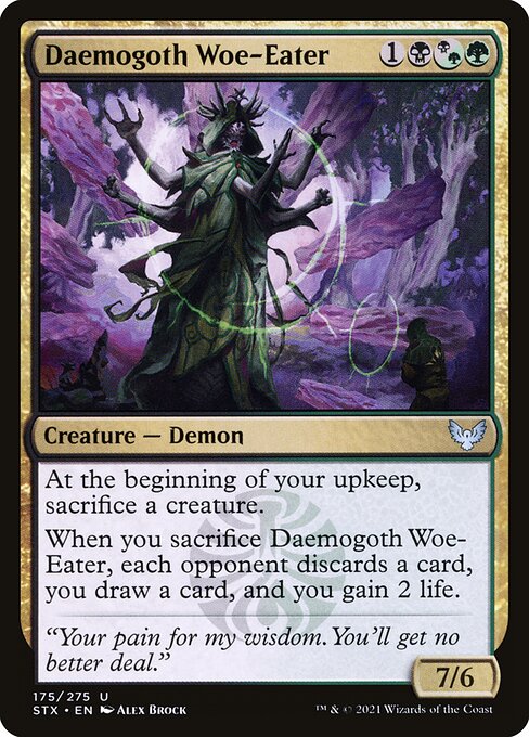 Strixhaven: School of Mages - 175 - Daemogoth Woe-Eater - Uncommon