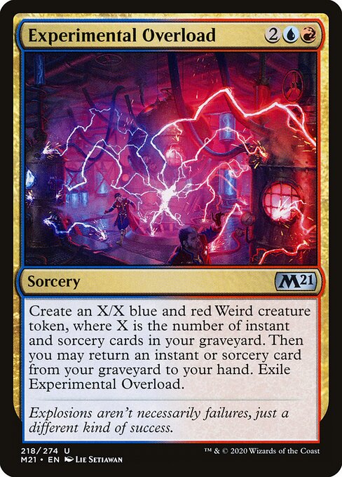 Core Set 2021 - 218 - Experimental Overload - Uncommon