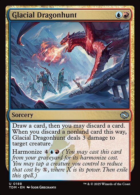 Tarkir: Dragonstorm - 188 - Glacial Dragonhunt - Uncommon
