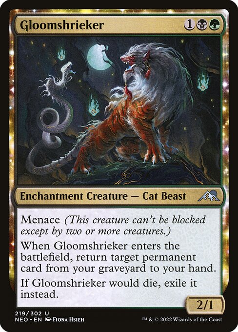 Kamigawa: Neon Dynasty - 219 - Gloomshrieker - Uncommon